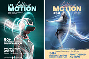 Lightwave Motion Photoshop Action, an Action Add-On by MRI STUDIO (Thumbnail 1 of 29)
