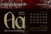 Grandsword, a Blackletter Font by Burntilldead (Thumbnail 5 of 9)