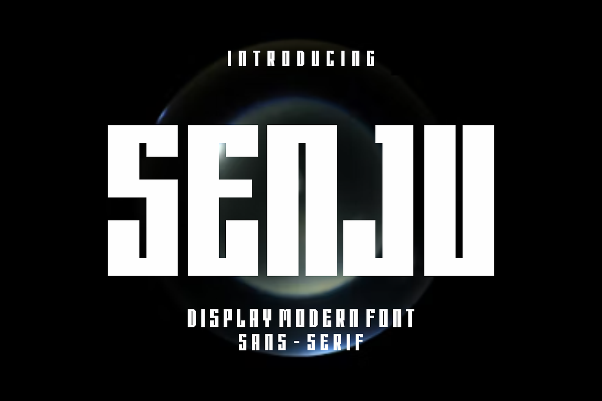Senju - Bold Display Font, a Sans Serif Font by lelevien (Photo 1 of 4)