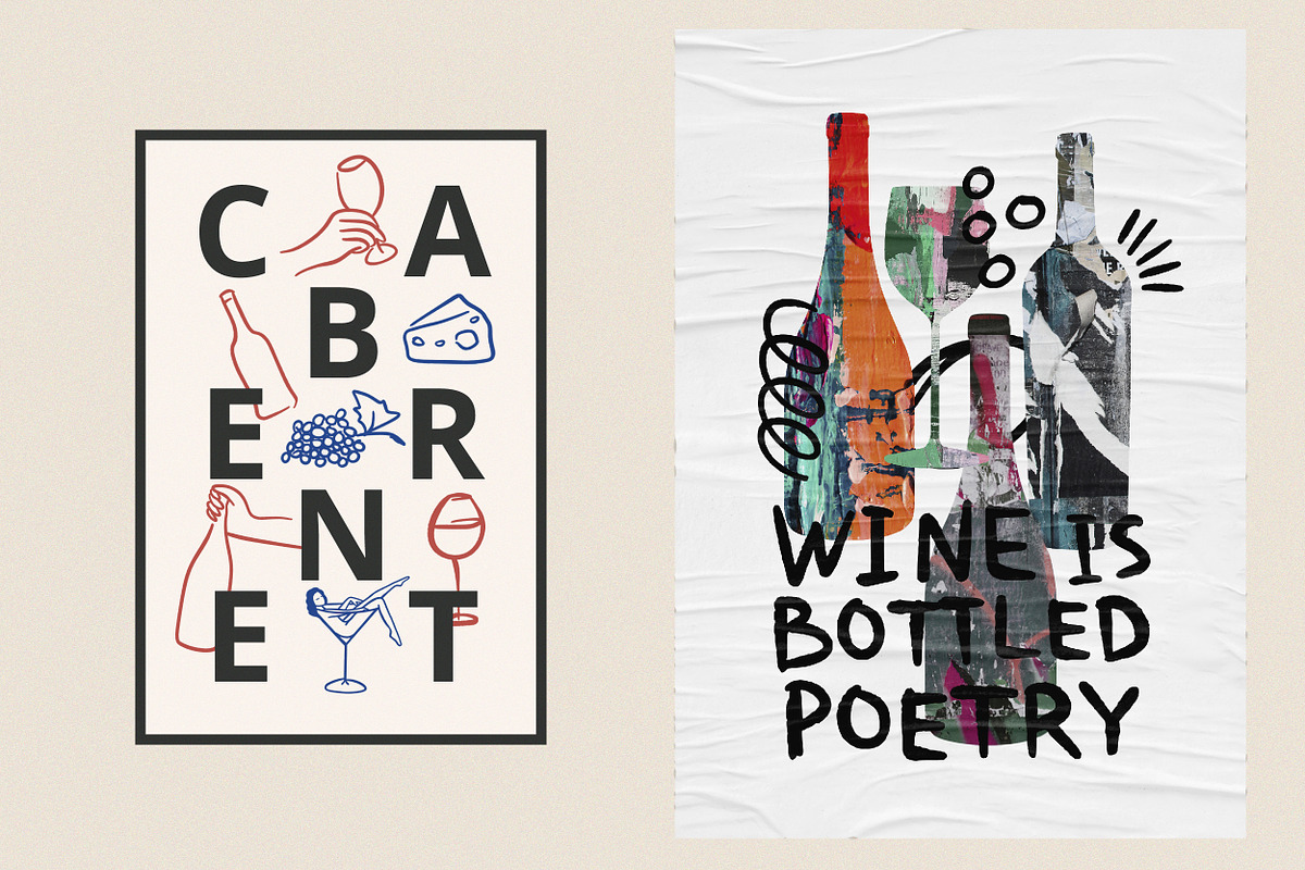 Winetastic. Collage & Illustrations, an Object Graphic by AnMark (Photo 8 of 12)