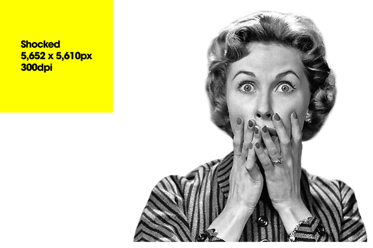 Halftone Retro Ladies, an Object Graphic by Offset (Photo 7 of 13)
