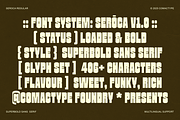 SEROCA - A Funky Sans Serif Font, a Sans Serif Font by Comactype Foundry (Thumbnail 3 of 15)