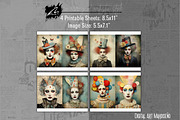Whimsical Clown Junk Journal Pages, a Person Illustration by Digital Art Mahdiseño (Thumbnail 4 of 10)