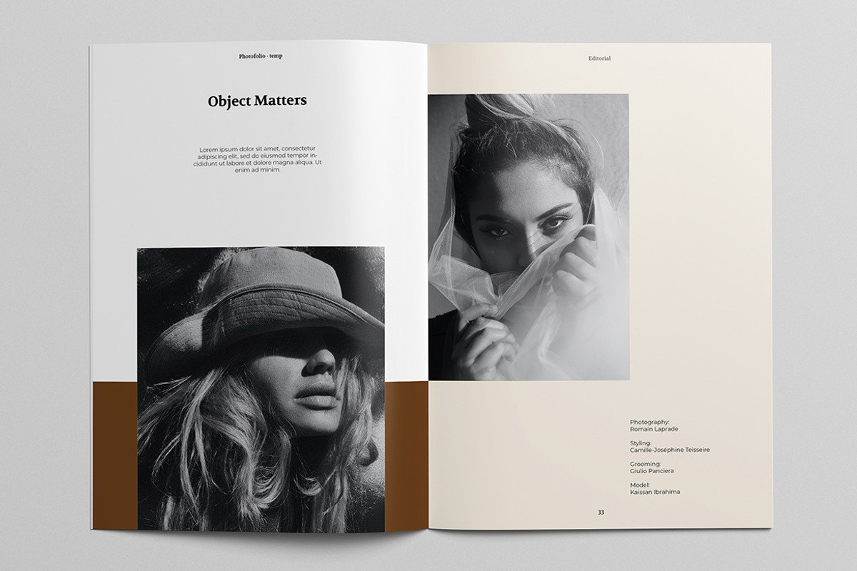 Portfolio/Lookbook Brochure Template, a Brochure Template by Bervisual (Photo 3 of 8)
