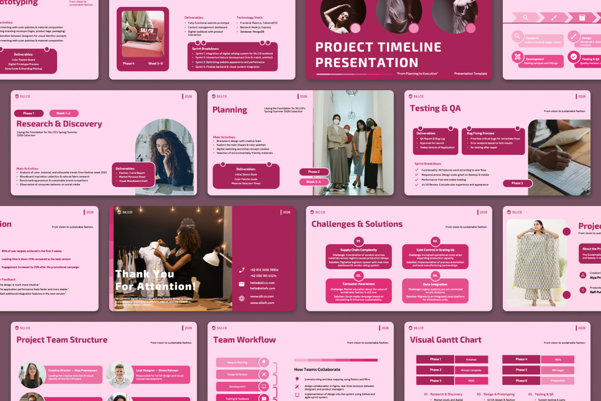Project Timeline Google Slides preview 5