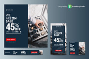 Lifestyle Fashion Web Banner Set, a Templates & Theme by Smashing_Studio (Thumbnail 1 of 3)