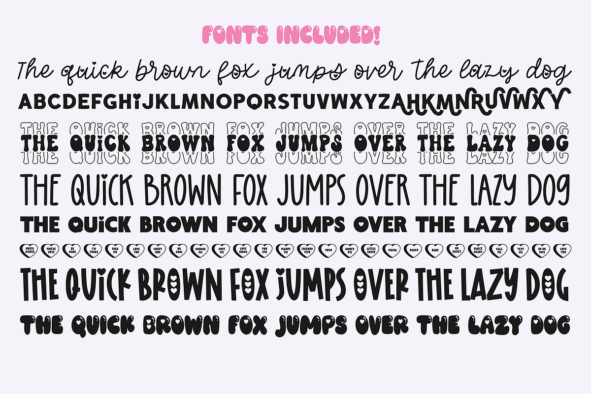 HAPPY VALENTINE Font Bundle V2, a Handwritten Font by Blush Font Co. (Photo 7 of 7)