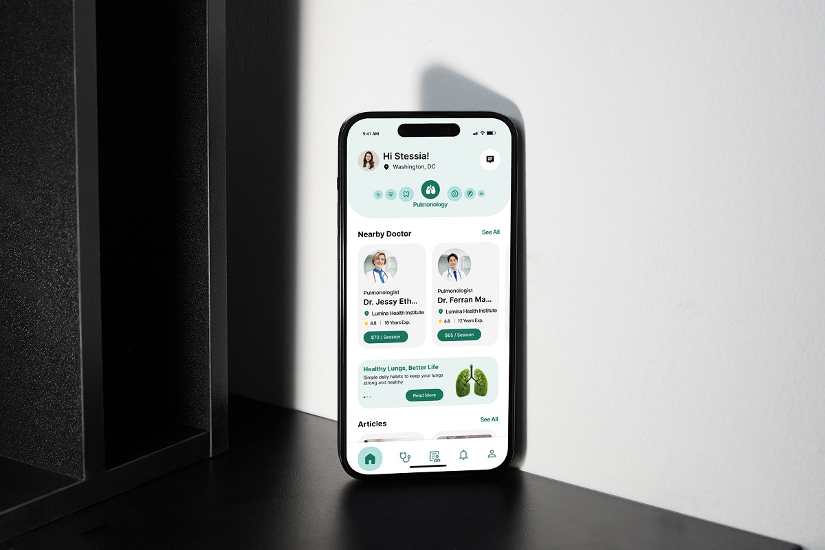 Medica - Medical Appointment Booking, an App Template by trabaskriya (Photo 5 of 5)