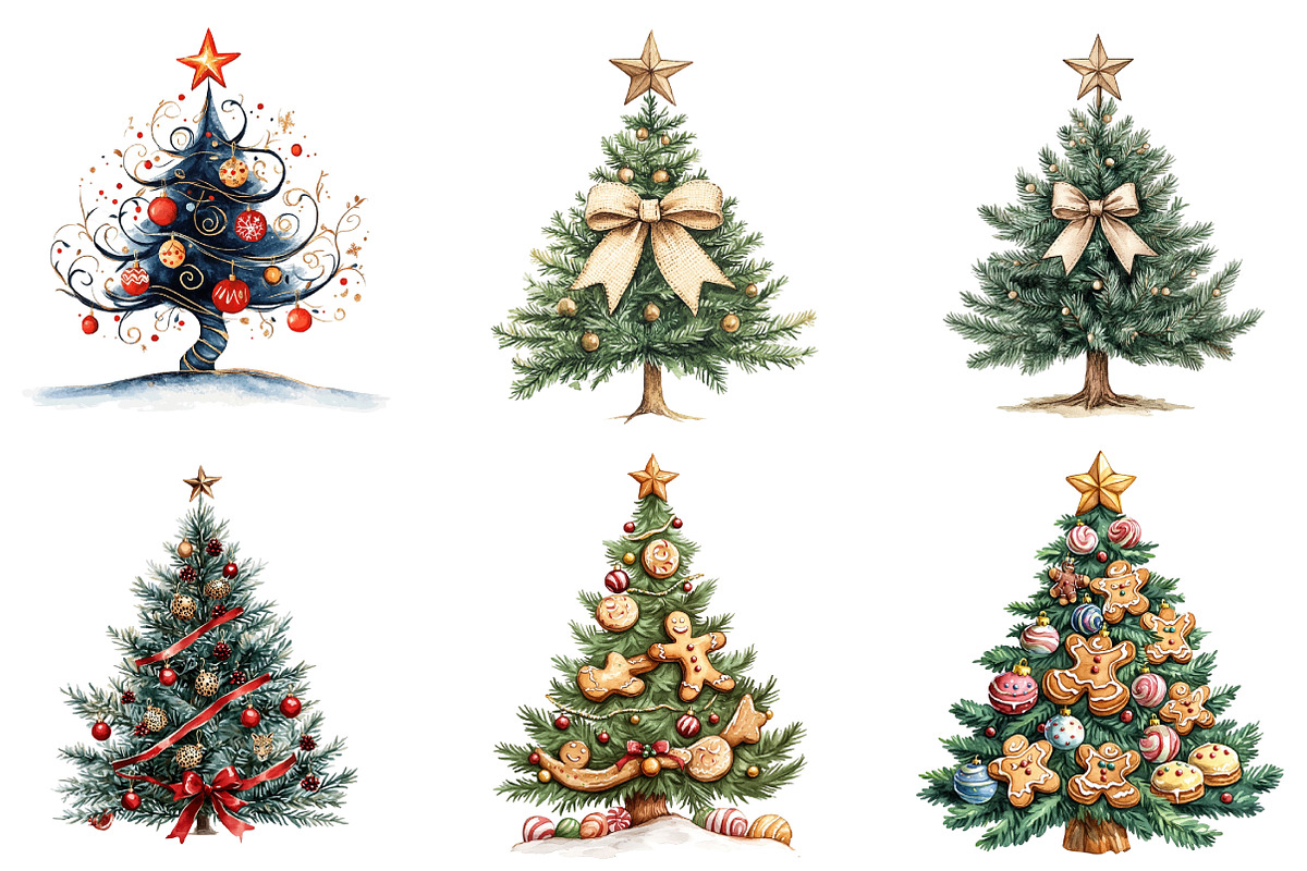 Cute Doodle Christmas Tree Sublimati, an Illustration by DreamArtGraphic (Photo 4 of 5)