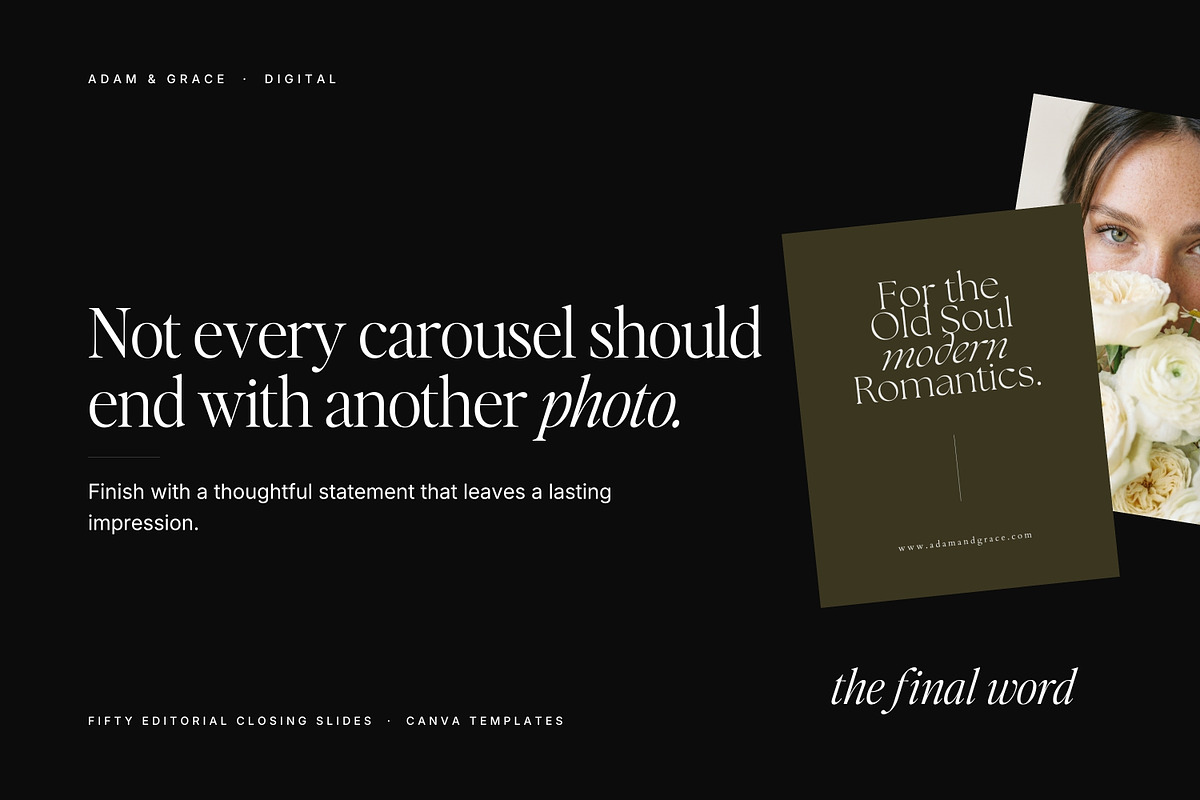 Wedding Instagram End Slides Canva, a Social Media Template by Adam and Grace (Photo 12 of 16)