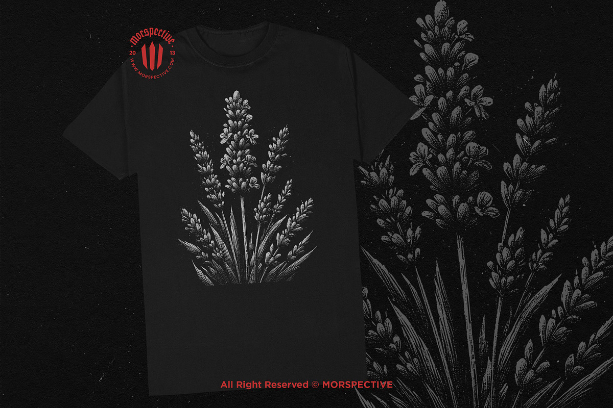 10 Bundle Dark Art Lavender Flower, an Illustration by Morspective (Photo 2 of 7)