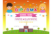 Certificate kids diploma, a Flyer Template by essense (Thumbnail 3 of 7)