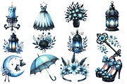 Whimsical Summer Night Wedding Set, an Illustration by Designworld (Thumbnail 4 of 4)