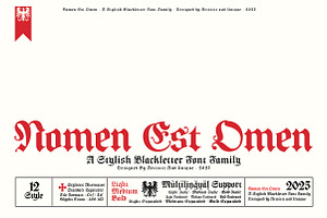 Nomen Est Omen - Blackletter Font
