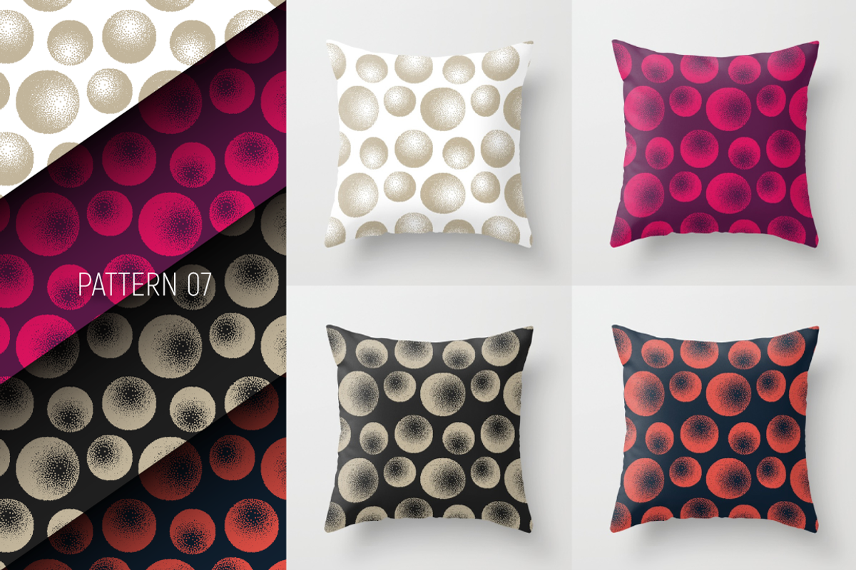 10 Vector Stippled Seamless Patterns, a Pattern Graphic by yamonstro (Photo 8 of 12)