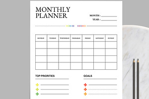 Daily & Monthly Planner Design