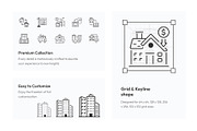 Real Estate and Apartment Icons, an Outline Icon by Prosymbols (Thumbnail 3 of 5)