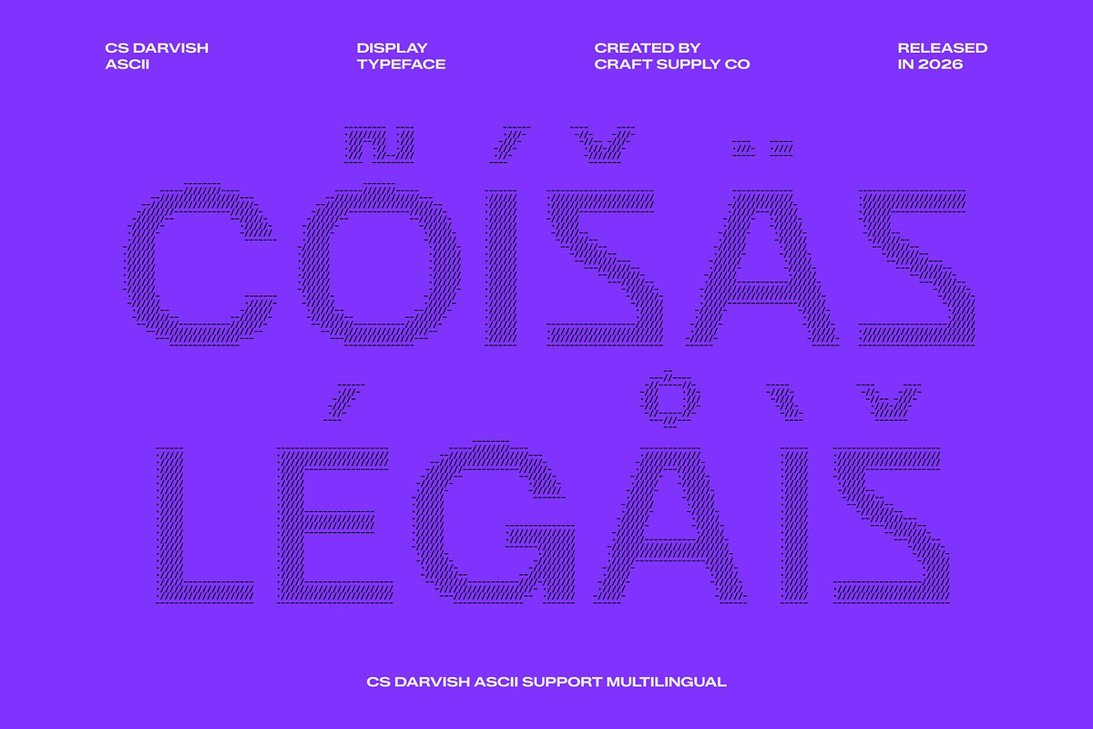 CS Darvish Ascii, a Sans Serif Font by Craft Supply Co. (Photo 7 of 8)