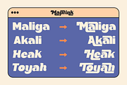 Fralia - Cartoon Retro Bold, a Sans Serif Font by Pandeka Studio (Thumbnail 5 of 12)