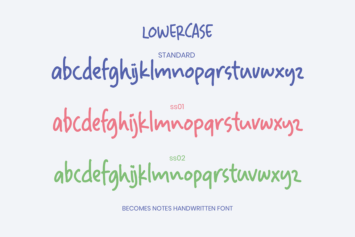 Becomes Notes Handwritten Font, a Handwritten Font by alphArtype (Photo 4 of 11)