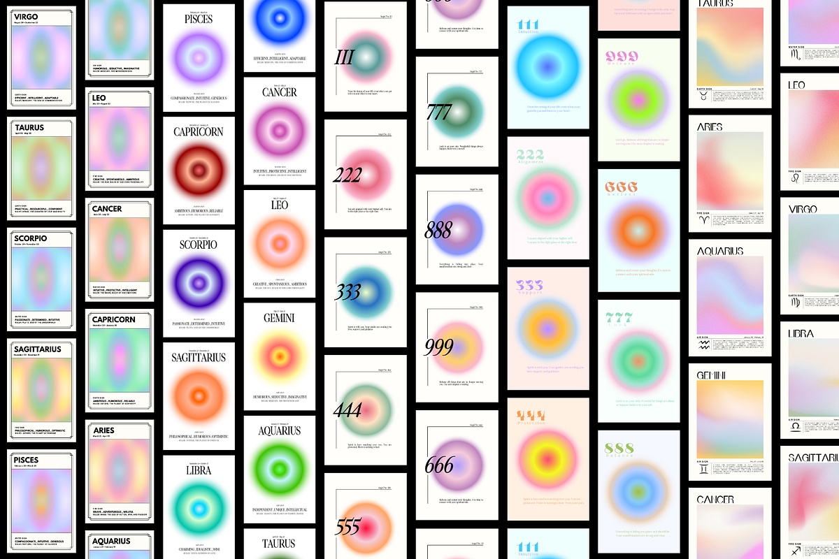 Aura Posters, a Background Graphic by Factoryluv Shop (Photo 7 of 8)