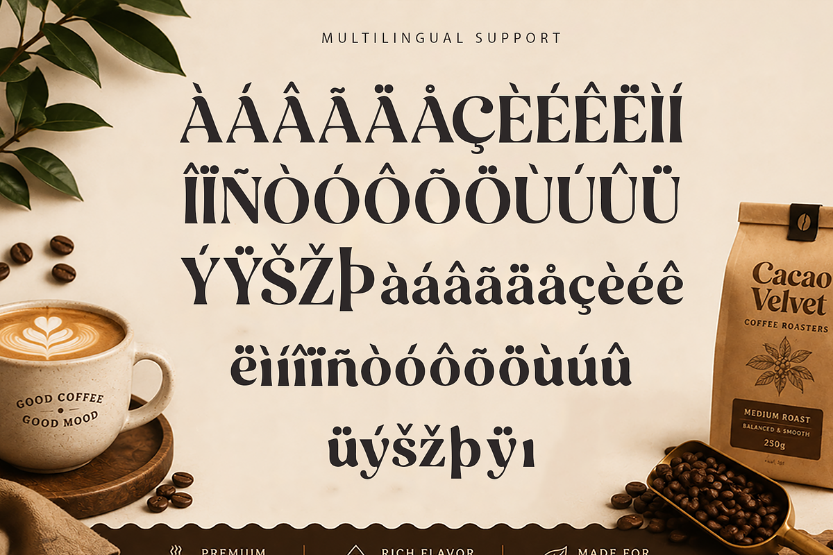 Cacao Velvet - Modern Serif Font, a Serif Font by overlaytemplates (Photo 5 of 5)