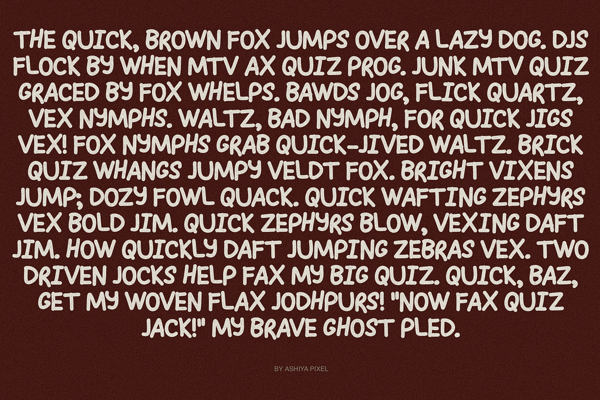 MEALNVIA Rounded Handwriting Font, a Handwritten Font by Ashiya Pixel