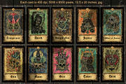 Eternal Bones Tarot colorful, an Illustration by Samiramay (Thumbnail 3 of 9)