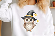 Cute Little Owl Clipart Sublimation, an Illustration by SinaCreation (Thumbnail 5 of 7)