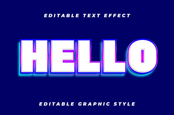 Bold Neon Glow Text Effect preview 4