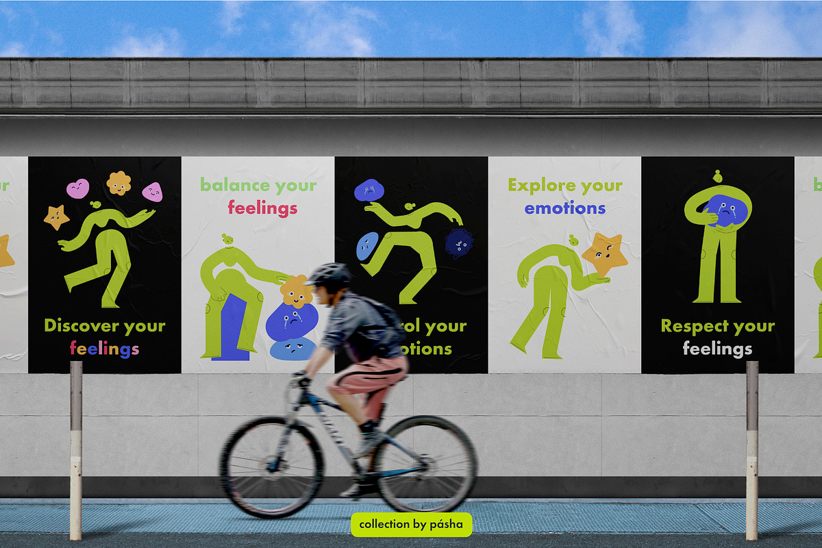 Abstract Character & Emotions, an Education Illustration by Pásha (Photo 7 of 7)