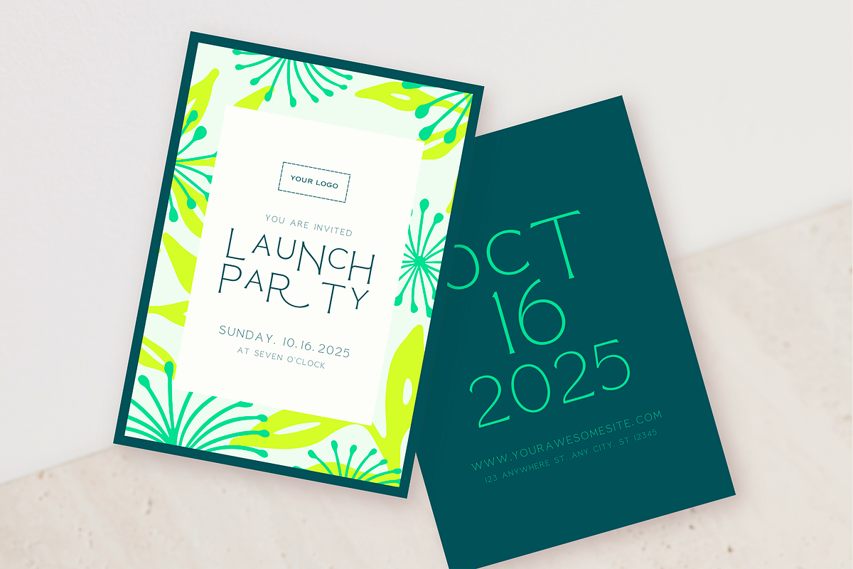Floral Invitation Canva Template, an Invitation Template by LePosey Studio (Photo 3 of 6)