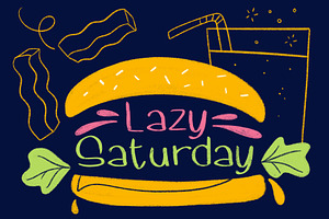 Lazy Saturday font