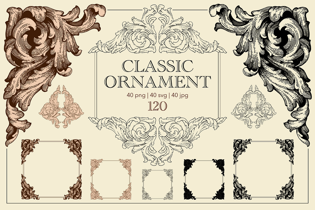 Decorative frames and borders svg, a Decorative Illustration by Samira (Photo 1 of 7)