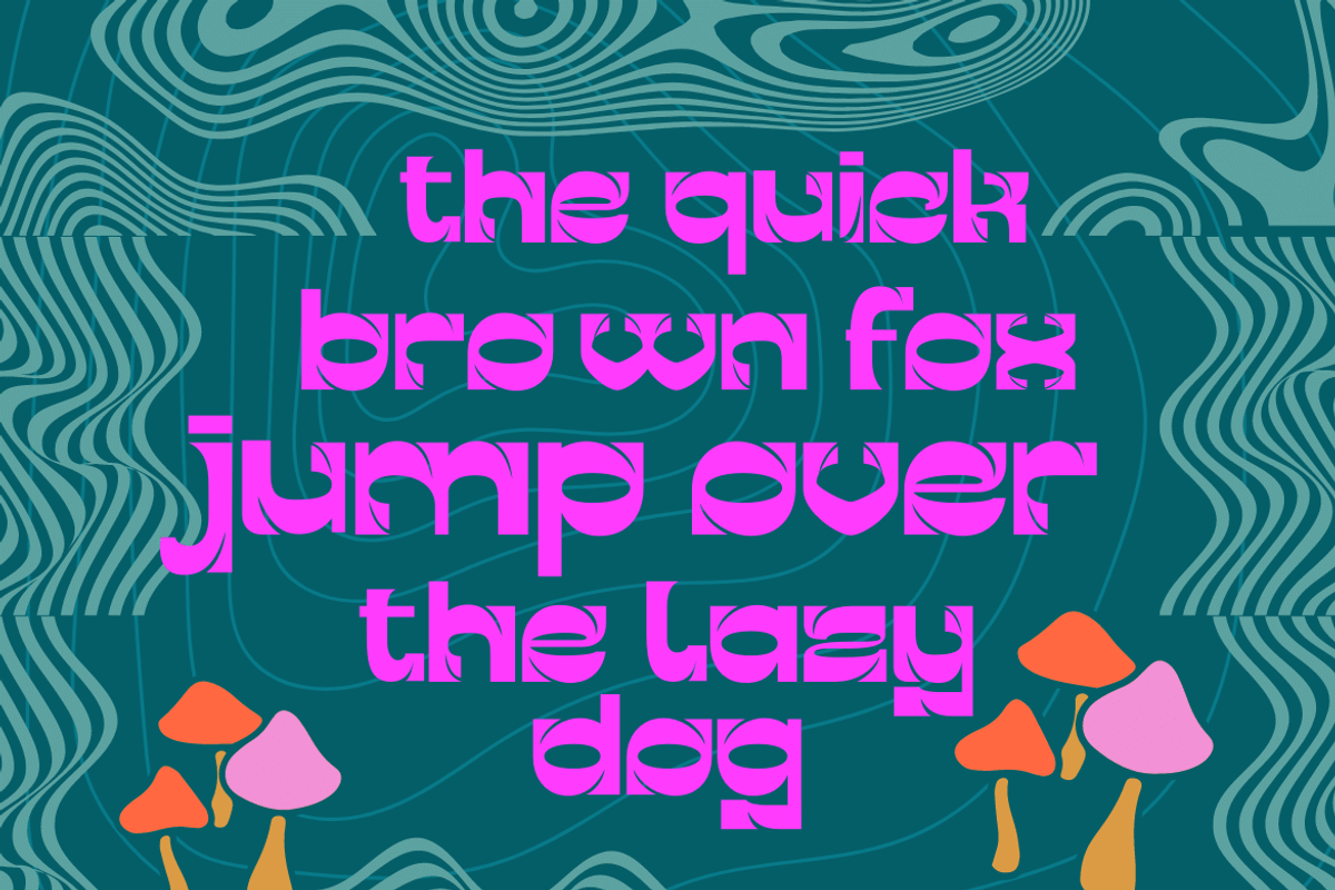 GERAKENT | Groovy Retro Font, a Font by twinstd (Photo 3 of 12)