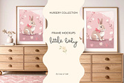 Girls Nursery Frame Mockup, a Household Mockup by Coco & Cub Studio (Thumbnail 1 of 5)