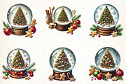 Christmas Snow Globe Clipart, an Illustration by DreamCafeArt (Thumbnail 4 of 5)