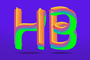 3D Colorful Font, a Serif Font by MRI STUDIO (Thumbnail 4 of 7)