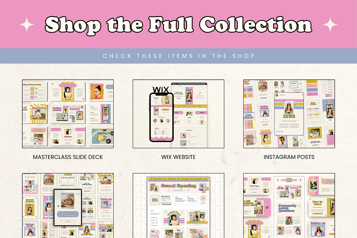 Canva Colorful Retro Branding Kit, a Branding & Logo Template by Branding Babe Co. (Photo 9 of 9)