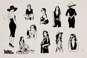 22 Hand-drawn Dolce Vita Girls, a Person Illustration by helenreveur (Thumbnail 3 of 4)