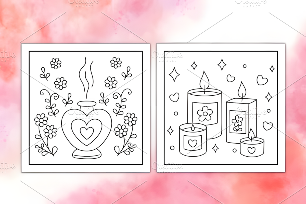 Comfy Girl Bold and Easy Coloring, a Decorative Illustration by Coco Bloom (Photo 3 of 4)