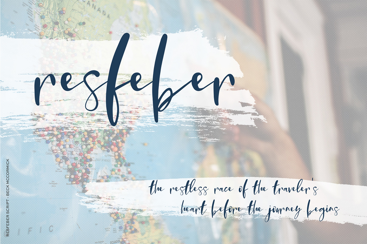 Resfeber Script, a Script Font by Beck McCormick (Photo 2 of 10)