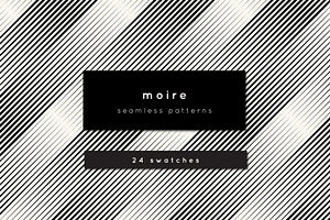 Moire Seamless Patterns Set