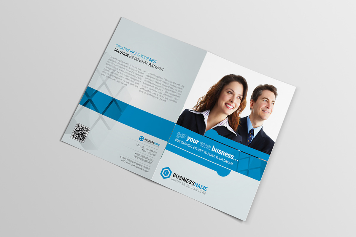 Bi-Fold Brochure Template, a Brochure Template by ideaz_sabbir (Photo 3 of 6)