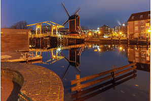 Molen de Put in Leiden Netherlands, an Architecture Photo by kavalenkava