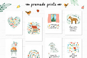 Farmhouse Illustrations & Patterns, an Animal Illustration by Redchocolate (Thumbnail 5 of 8)