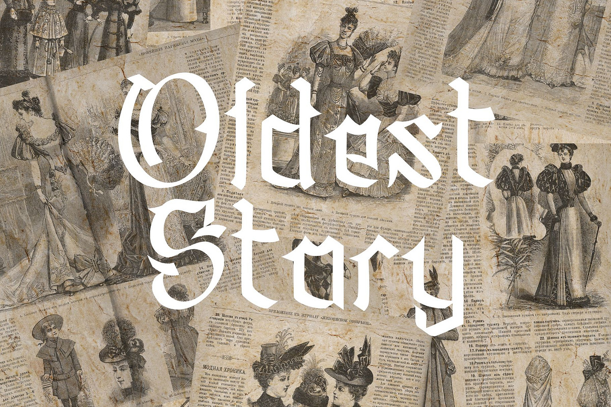 Olden Stones, a Blackletter Font by Letterafa Studio (Photo 4 of 7)