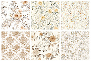 Beige Toile de Jouy Seamless Pattern, a Pattern Graphic by Design Market (Thumbnail 3 of 4)