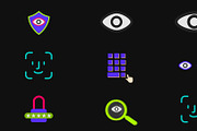 Cyber Security Icons Motion Graphics, a Graphic by 2dfx (Thumbnail 1 of 2)