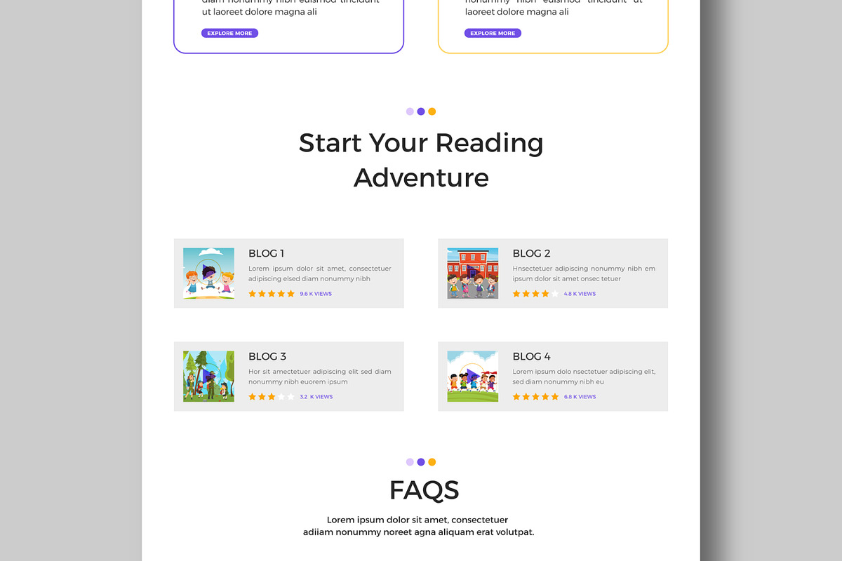 Landing Page Book Shop, a Landing Page Template by MightyDesign (Photo 5 of 10)